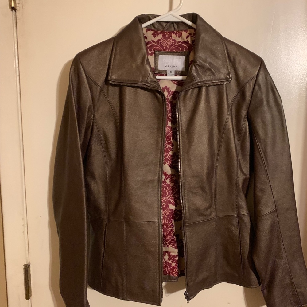 Wilson’s Leather Maxima, Brown Leather Jacket